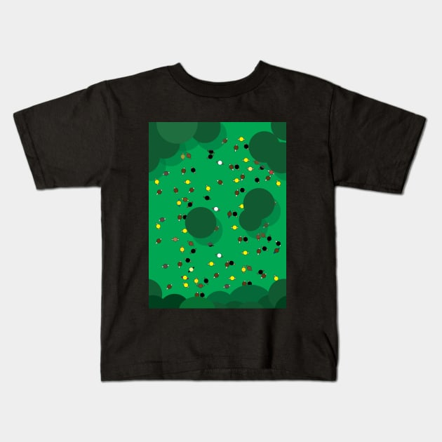 View of a park from the sky Kids T-Shirt by Nosa rez